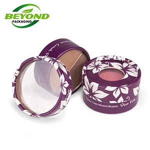 Custom logo box luxury round empty eyelash container box material eye lash packaging clear PVC window