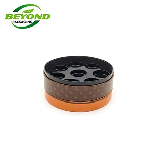 Custom Luxury Cardboard Empty Custom Printed Chocolate Gift Packaging Box For 8pcs Chocolates With PET Insert