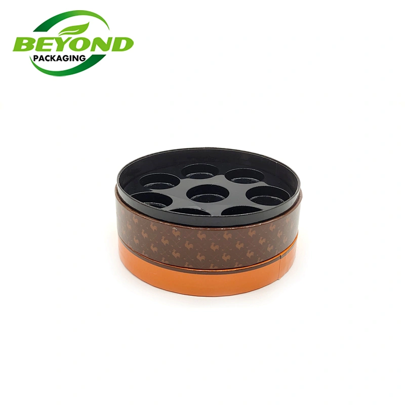 Custom Luxury Cardboard Empty Custom Printed Chocolate Gift Packaging Box For 8pcs Chocolates With PET Insert