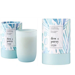 Luxury rigid recyclable custom printed creative cardboard cylinder box candle jar paper tube gift boxes packaging