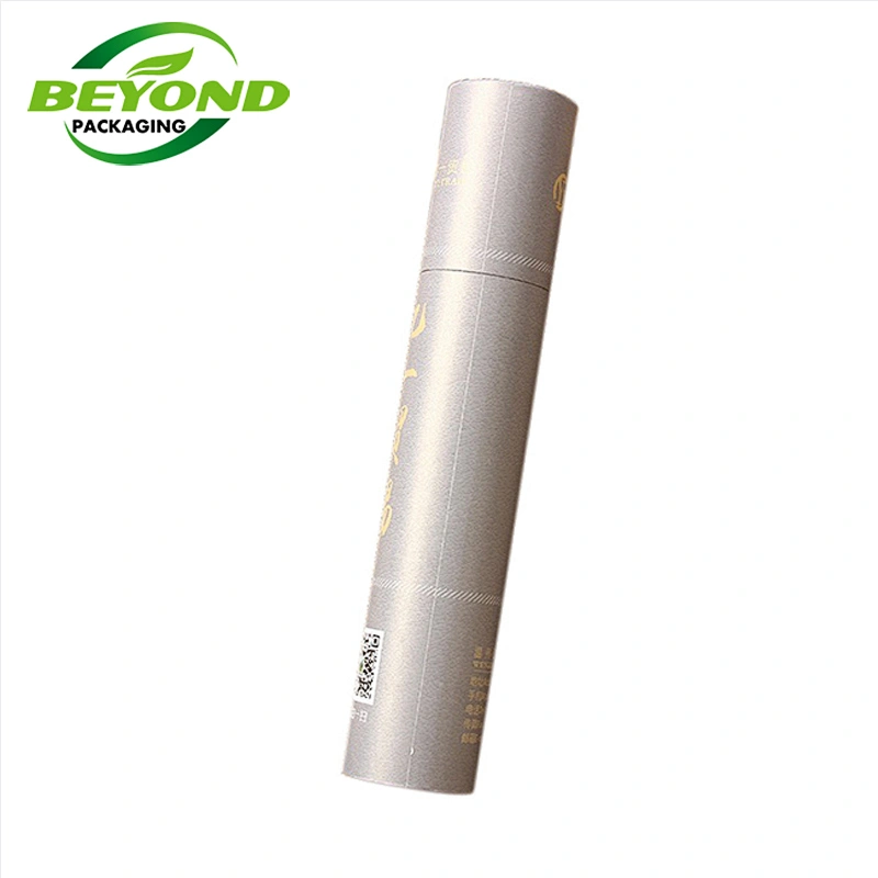 Eco Friendly Custom Made Brown Kraft Paper Core Natural Inner Paper Tube Packaging Box Cylinder Packaging For Incense Storage