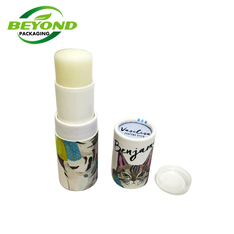 Wholesale Recyclable Cardboard Custom Design Twist Up Paper Tube For Lip Balm and Deodorant