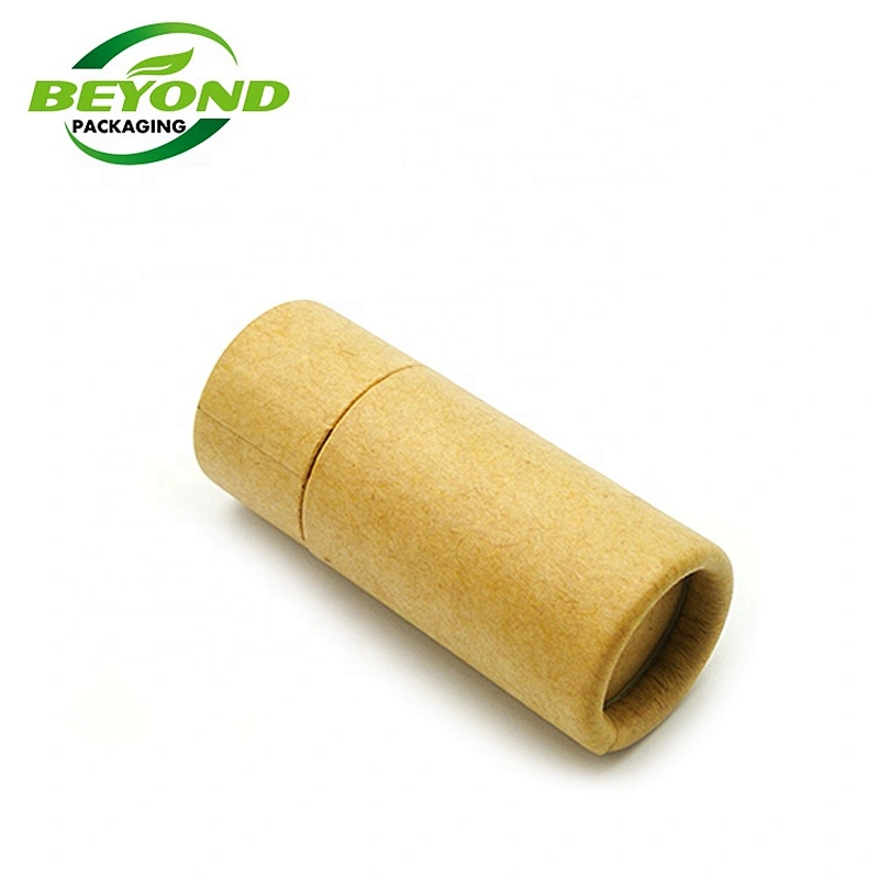 Eco Friendly 0.3oz 7g Kraft Paper Cardboard Lipbalm/Lipstick Paper Tube Packaging