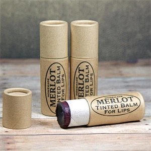 china manufacturers pro-environment friendly biodegradable cardboard lip balm paper tube container