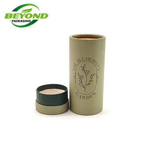Biodegradable Eco friendly  Cardboard Paper Packaging Paper Tube Cylinder Tube For Cosmetic Glass Bottle Packaging