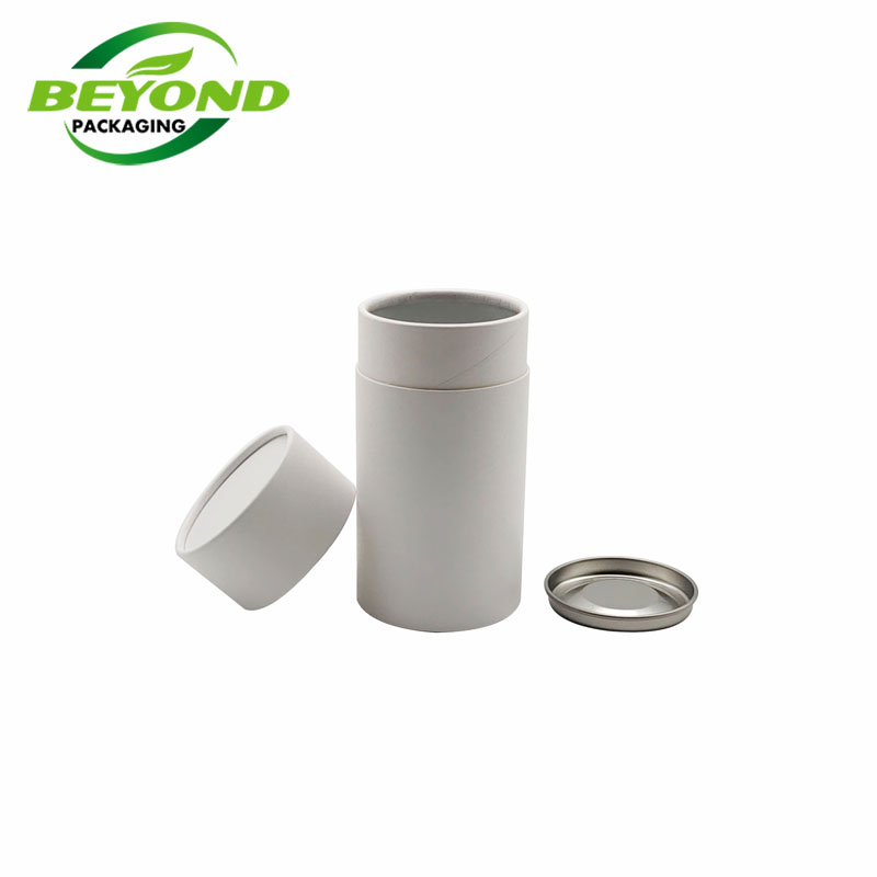 Round paper box Biodegradable Dried Food/Protein Powder/Tea Paper can Cardboard Packaging Box Container