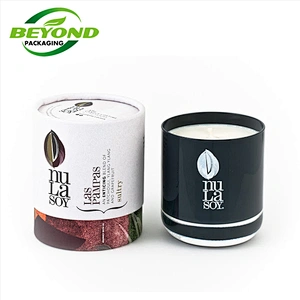 100% Recycled Material Custom cylinder tube packaging Candle Paper Tube Packaging
