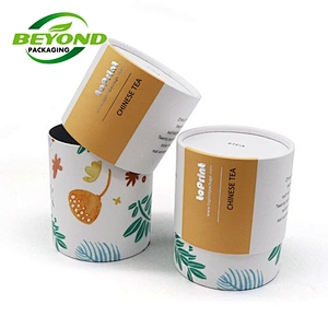 Customized Round Recycled Cylinder Luxury Candle Packaging Boxes Gift Boxes for Candles