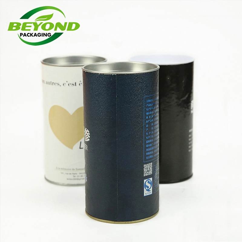 Factory Directly Supply Rigid Cardboard Custom Printed Wine Bottle Packing Paper Tube CMYK Printing Recycled Cylinder Box