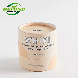 Biodegradable Recycled Round Cylinder Circle  Cardboard Paper  Tubes Kraft Gift Box Packaging For Candle