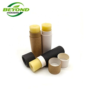 Eco friendly twist up lip balm cardboard biodegradable deodorant container push up paper tube Hot products in America