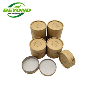 Biodegradable Cream Scrub Cardboard Container Round Cylinder Box For Cosmetic Body Balm Solid Perfume Directly Filling With Logo