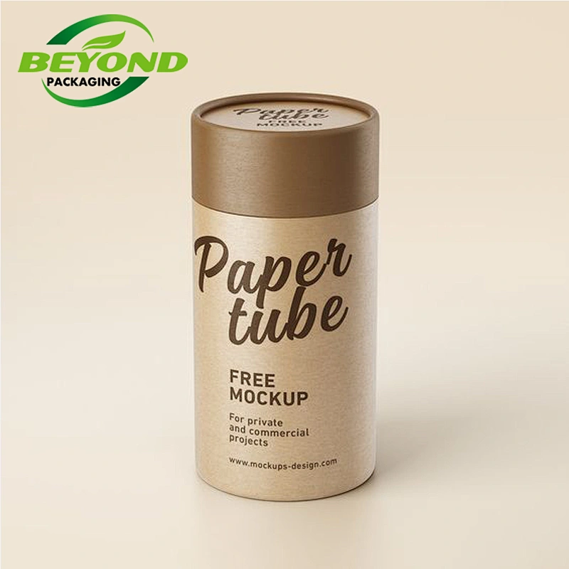 Packaging design Food Grade cardboard cylinder container for tea coffee paper tube round box packaging
