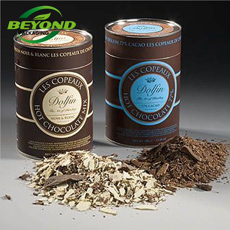 Customized Wholesale Luxury Cylinder Paperboard Tea Tube Packaging Paper Canister Cylinder Packaging Box