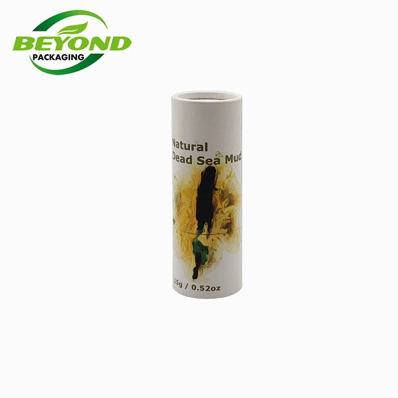 10ml 15ml 20ml 30ml glass dropper bottle recycled kraft cardboard with CMYK printing round art paper cosmetic packaging