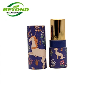 Wholesale Eco Friendly Empty Round Cardboard Roll on Deodorant Stick Container Twist Up Kraft Paper Tube