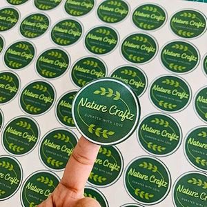 wholesale Customized Label Sticker Gold foil Coated Paper Printing Decorative Sticker PET Label Sticker