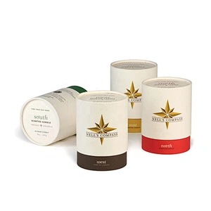 manufacturer Good Price custom lid and base eco friendly kraft paper tube packaging candle paper cover jar for luxury gift box