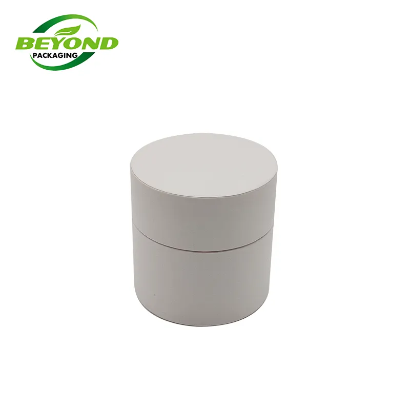 Custom Printing Eco Recyclable Sea Bath Salt Powder Cosmetic Packaging Cardboard Empty Round Cylinder Paper Tube with Top Shaker