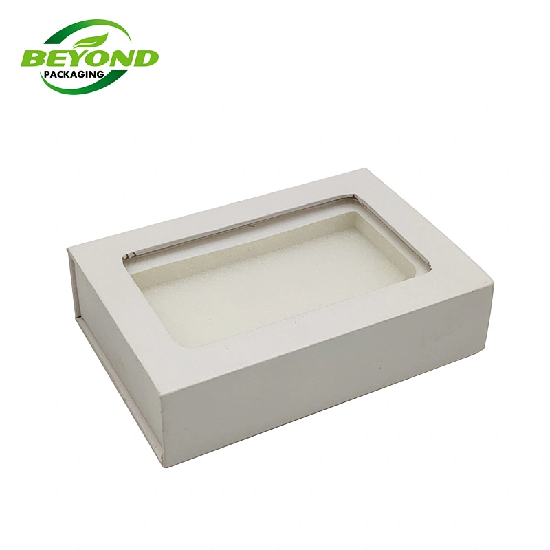 White Environmental Protection Friendly Wholesale Paper Box Packaging Doll Toy Gift Box With Clear PVC window