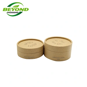 Empty Cylinder Paper Tubes Packaging Solid Perfume  Kraft Packaging Body Butter Craft Round Container