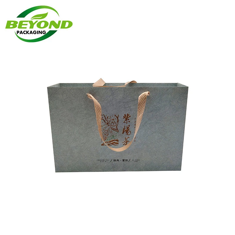 Custom Printed Reusable Bags Cardboard Packaging White Brown Kraft Gift Craft Foldable Shopping Paper Bag With For Optical Shop
