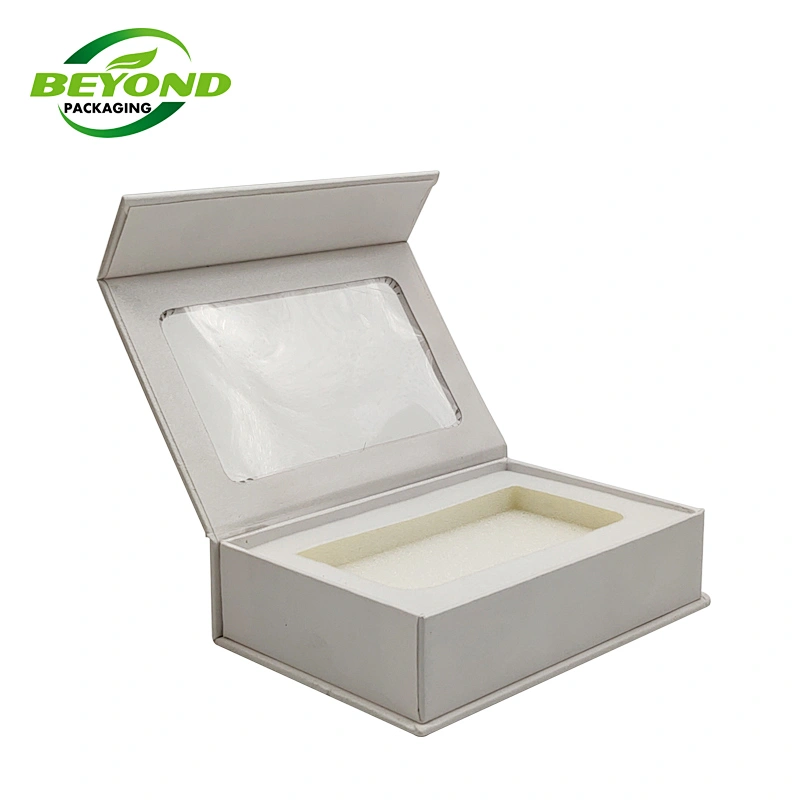 White Environmental Protection Friendly Wholesale Paper Box Packaging Doll Toy Gift Box With Clear PVC window