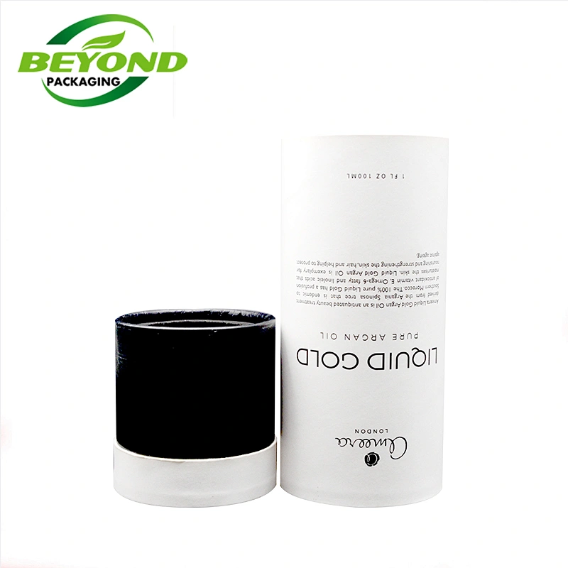 Wholesale Price High Quality Cosmetics White Cardboard Cylinder Box Paper Tube Packaging