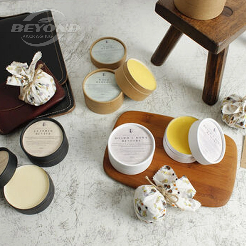 Custom Lip Balm Cardboard Biodegradable Cylinder Custom Printed Paper Tube Body Balm Jar Container