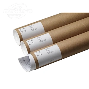 Wholesale customized design printed cardboard kraft paper packaging mailing Poster Tube