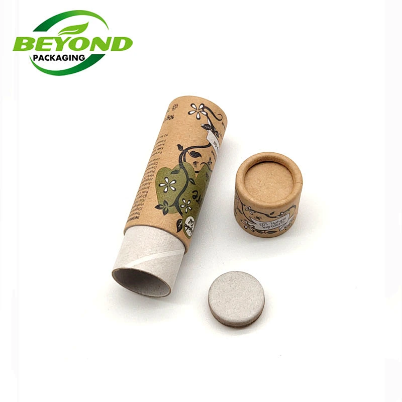 factory wholesale printing custom logo push up cardboard tube lip balm cosmetic packaging paper tube