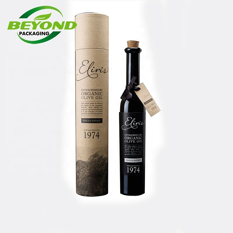 biodegradable poster mailing paper tube custom wine kraft cylinder tube packaging for wine bottle Hot sale products