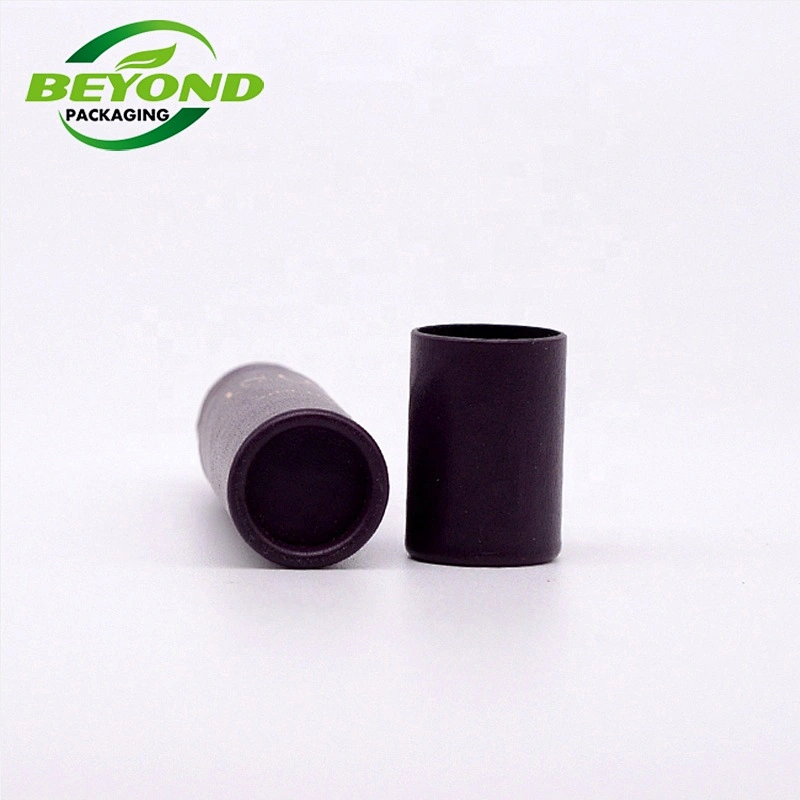 Factory price cardboard perfume bottle paper round tube box black paper tube packaging cosmetic lip gloss bottle packaging