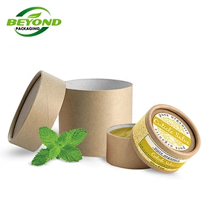 Eco mini lip balm bamboo kraft tube empty lip balm container for solid perfume/sliver shield deodorant