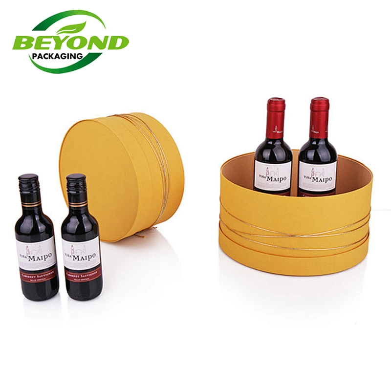 Eco Packaging Biodegradable Eco Kraft Paper Tube Packaging Box For Little Wine