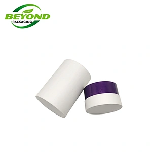 Biodegradable Cardboard Paper Tube White Cosmetic Packaging Paper Tube  Gift Packaging