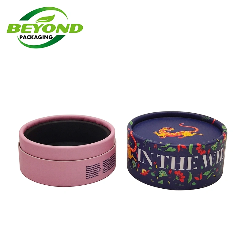 Wholesale Eco Friendly Round Paper Packaging Box Custom Logo Face Cream Jar Packaging Paper Tube