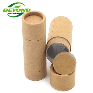 Biodegradable Cardboard Push Up Paper Deodorant Stick Container Packaging Paper Tube