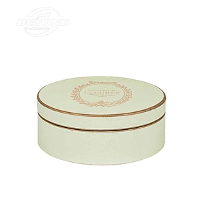 Luxury Recycled Material Cardboard Round Cylinder Macaron Packaging Box With PET Divide Gift Box With Logo
