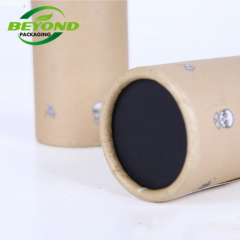 Eco Friendly Cardboard Cylinder Shaped Paper Tube for Scarf Clothes Sock Packaging For Gifts