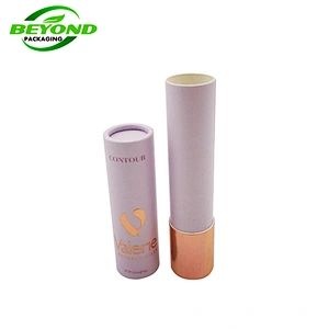 Luxury Biodegradable Cosmetic Empty Lip Gloss Packaging Paper Cardboard Tube Packaging