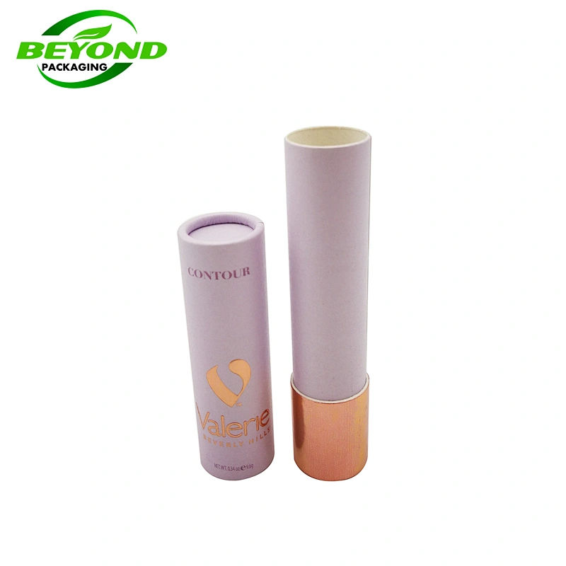 Luxury Biodegradable Cosmetic Empty Lip Gloss Packaging Paper Cardboard Tube Packaging