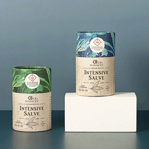 Eco Friendly  Private Custom Design Loose Tea Paper Tube Packaging Wholesale Gift Cylinder Shape Box