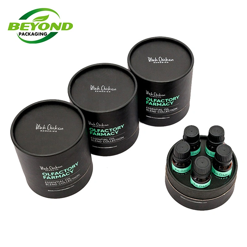 Wholesale  Private Custom Design Skincare Cosmetic Paper Tube For Essential Oil 10ml Bottles Set