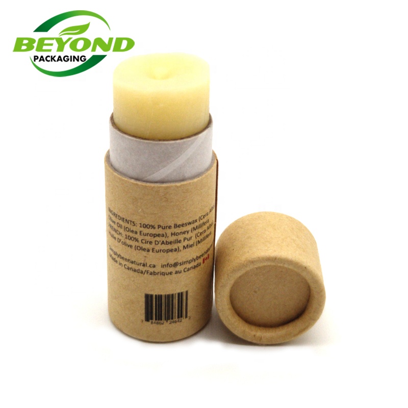 Eco Friendly Push Up Sun Scream Paper Tube Biodegradable  Packaging Cardboard Deodorant Stick Packaging Paper Tube Container