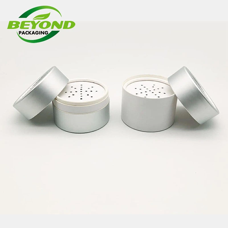 Eco Friendly Cardboard Cylinder Packaging Box Recycled  Material Loose Powder Round Paper Tube Cosmetic Packaging Tube