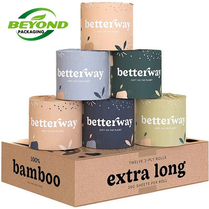 Biodegradable Recycled Round Cylinder Circle  Cardboard Paper  Tubes Kraft Gift Box Packaging For Candle