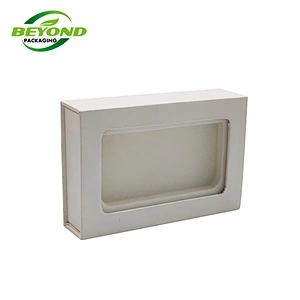 White Environmental Protection Friendly Wholesale Paper Box Packaging Doll Toy Gift Box With Clear PVC window
