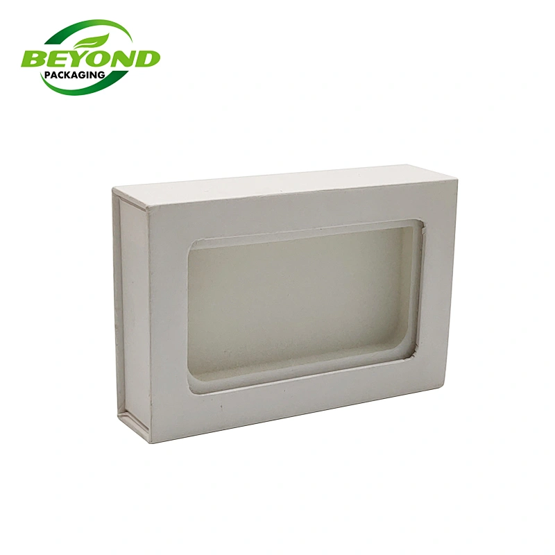 White Environmental Protection Friendly Wholesale Paper Box Packaging Doll Toy Gift Box With Clear PVC window