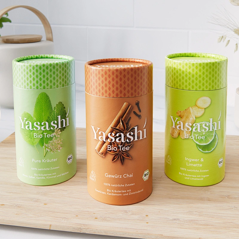 Cheapest Custom Food Grade Customized Size Biodegradable Cardboard Paper Tube For Tea Packaging
